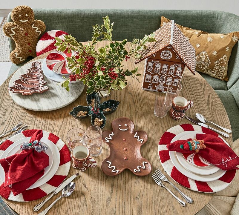 Gingerbread Handcrafted Napkin Rings, Set of 4