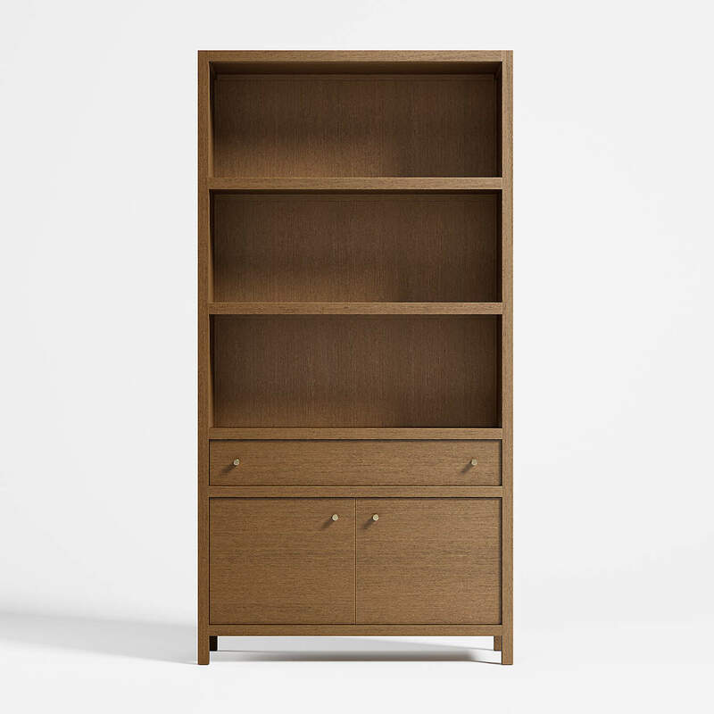 Keane Driftwood Closed Bookcase