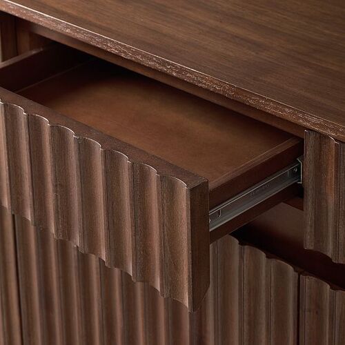 Marlie Media Console, Dark Walnut, 70"