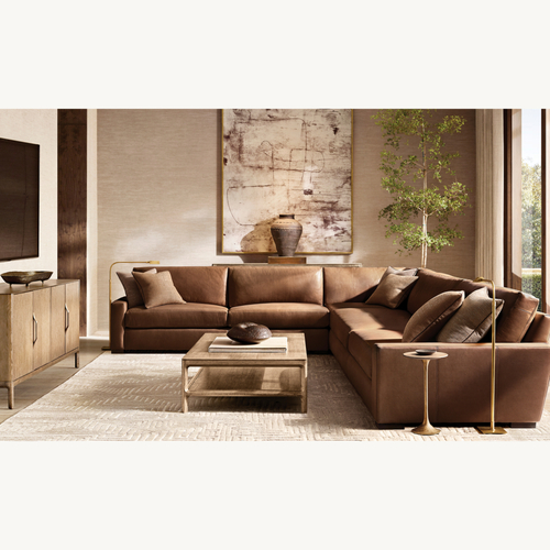 Padua Media Console, Greige Oak/Champagne, 48"W 2-Door