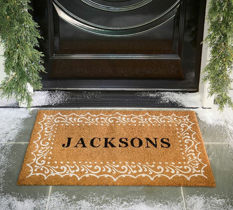 Personalized Gingerbread Doormat, 22" x 36", Multi