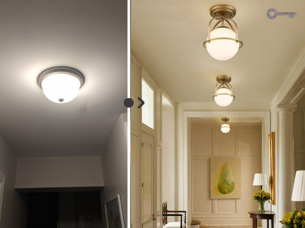 Replace builder grade light fixtures